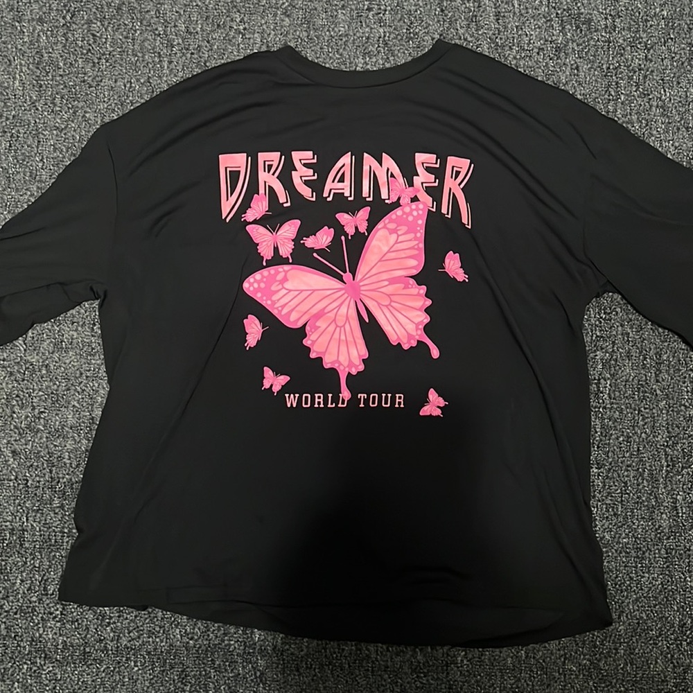 SHEIN black biter fly oversized short sleeved tee small